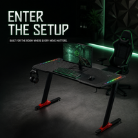 Tables de jeu réglables en hauteur AOR, structure en acier, surface en fibre de carbone, rangement, construction stable, certifiées FCC, vente en gros d'usine