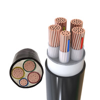 Cable de cobre o aluminio blindado aislado de goma y cable de mina flexible multinúcleo de doble cubierta