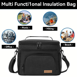 Bolsa Térmica para Almuerzo, Impermeable, de Poliéster, 9L, Bolsa de Picnic Suave para Viajes, con Logotipo Personalizado para Entrega de Alimentos - Product Image 5