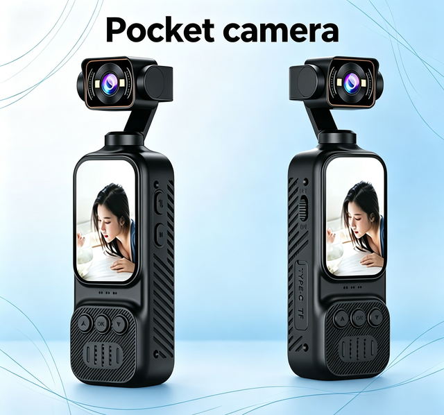 270° Wide-Angle DV Recorder 4K 30FPS 12MP 2.0" Screen 1800mAh Battery Type-C Digital Action Camera OEM/ODM Support