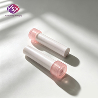 Contenant cosmétique Yueshunxing, design cylindrique long et fin, flacon d'huile à lèvres rond rose, tube de gloss à lèvres vide en plastique