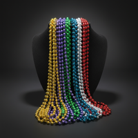 Colliers de perles de carnaval en gros d'usine, colliers de fête pour la Saint-Patrick, colliers de fête multicolores et multi-tailles
