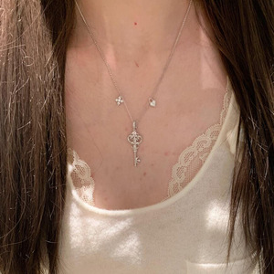 Collana Girocollo in Vetro Blu <span class=keywords><strong>Turco</strong></span> per Donne, Catena in Pelle Placcata, Stile Religioso, Gioielli da Matrimonio, Regalo per Coppie - Product Image 2