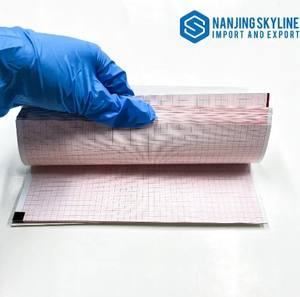 Rumah Sakit Medis dua belas saluran kertas ECG 210*140mm, untuk <span class=keywords><strong>SCHILLER</strong></span> AT-10 Nihon Kohden 9110/9130 K/P/1350P - Product Image 2