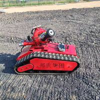Robot de lutte contre les incendies résistant aux hautes températures, équipement de surveillance incendie télécommandé sur chenilles, pour la réponse aux incendies et le sauvetage en zone de combat