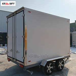 Petite remorque frigorifique mobile pour camion de restauration, chambre froide isolée, caisse congélateur isolée - Product Image 4