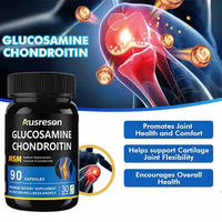 Complément Ausreson pour la santé osseuse : Comprimés de Glucosamine et Chondroïtine, Nutrition Sportive, MSM, Collagène