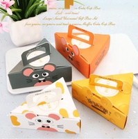 Boîte d'emballage de gâteau au fromage, boîte d'emballage de gâteau au fromage, petite boîte Portable de Mousse de Pudding, boîtes d'emballage élégantes en papier acceptées
