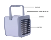 Pemurni udara Mini portabel, Humidifier & kondisioner bertenaga AC ABS + PC teknologi baru plastik untuk penggunaan ruangan luar ruangan & Hotel