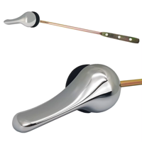 Universel T2304 Chrome Plaque ABS Tête Toilette Chasse D'eau Levier Avant Aluminium ou Fer Tige De Levage pour Salle De Bains Réservoir Leviers