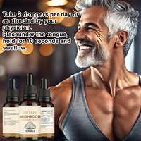 Extrait Liquide de Champignons Crinière de Lion en Gouttes 60ml – Complexe Multi-Champignons Reishi, Chaga, Cordyceps, Queue de Dinde, Shilajit – Soutien Immunitaire