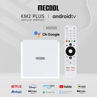 MECOOL KM2 Plus Deluxe 4K Android11 TV BOX Amlogic S905X4 4GB DDR4 & 32GB EMMC Décodeur TV Certifié Google