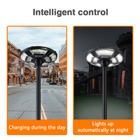 Led extérieure détecteur de mouvement étanche ufo solaire jardin lumière