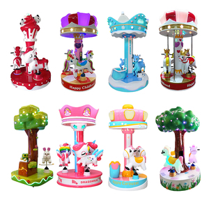 Đồng tiền hoạt động <span class=keywords><strong>Kiddie</strong></span> Rides <span class=keywords><strong>Carousel</strong></span> công viên giải trí trẻ em fairground trẻ em Ngựa đu 3 lớn <span class=keywords><strong>Carousel</strong></span> đi xe cho trẻ em - Product Image 1