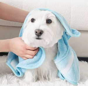 <b>Pet</b> Bathrobe Dog quick Drying Absorbent Coral Fleece Towel Hooded Cat <b>Cleaning</b> <b>Bath</b> Towel <b>Pet</b> Supplies <b>Bath</b> Towel - Product Image 1