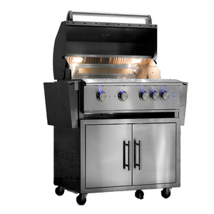 Kit Girarrosto Automatico Manuale in Ferro <span class=keywords><strong>per</strong></span> Barbecue a Carbone <span class=keywords><strong>per</strong></span> Feste all'Aperto - Product Image 1