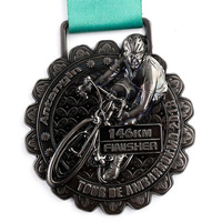 Médailles de course cycliste en gros, médailles de cyclisme durables, souvenirs pour les vainqueurs d'événements sportifs, OEM