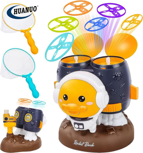 Outdoor Sport Toys Launcher Soft <strong>Plastic</strong> Saucer Game Flying <strong>Disc</strong> for Kids with Catch Net - Product Image 1
