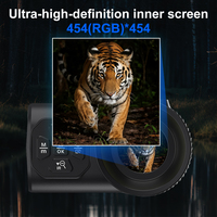 Caméra de chasse 4K à vision nocturne 250-350M avec zoom numérique 8X haute résolution, 7 niveaux de luminosité, prix direct usine