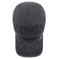 Nuevo Sombrero Lavado Hecho de Tela de Algodón Antigua, Gorra Plana de Pico de Pato para Otoño e Invierno, Sombrero Transpirable para Exteriores con Efecto Desgastado