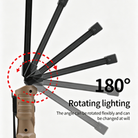 Lámpara de Trabajo Multifuncional Plegable y Recargable, 400lm, LED XPE+COB, Linterna Multimodo, Clip Magnético, Plástico ABS, Impermeable