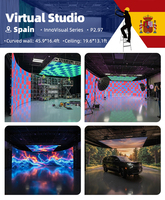 Système de mur vidéo LED clé en main RAYBO P1.9 P2.6 P3.9 Never Black, écran flexible incurvé pour location intérieure, panneau d'affichage de scène