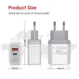 Cargador de Pared USB C de 25W PD con QC 3.0, Adaptador de Corriente Rápida con Doble Puerto USB Tipo C, Carga Rápida para iPhone, Samsung, Xiaomi - Product Image 5