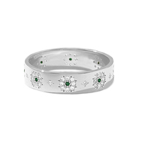 Anillo elegante y encantador de Gemnel, plata de ley 925, con circonitas.