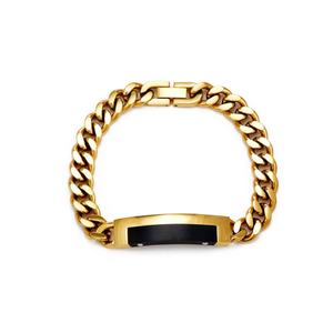 Pulsera Personalizada para Hombre, de Lujo, Resistente al Deslustre, Chapada en Oro de 14k y 18k, de Acero Inoxidable 316l - Product Image 4