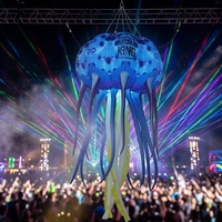 Modèles de dauphins gonflables LED personnalisés pour la décoration d'événements, ballons de dauphins gonflables suspendus pour les festivals d'art