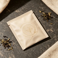 Sachets d'emballage pour thé en vrac, recyclables, blancs mats, imprimés, thermosoudés, pour sachets individuels de thé aux herbes