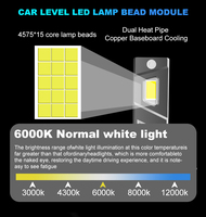 Ampoules de phare LED Deguang D1 55W et S120 120W pour voiture, types H7, H11, D1, D2, D3 – Vente directe usine