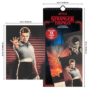 Pósteres de Calendario Extraños de <span class=keywords><strong>Stranger</strong></span> <span class=keywords><strong>Things</strong></span> 5: Explosiones Transfronterizas 2026 para Decoración del Hogar - Product Image 4
