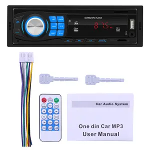 자동차 라디오 MP3 플레이어 1 Din Autoradio 스테레오 BT 디지털 화면 FM 라디오 자동차 오디오 음악 USB/SD AUX 충전