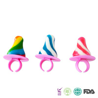 Bonbons durs en forme de sucette pour bébé, saveurs fruitées colorées, exportés de Chine, en boîte
