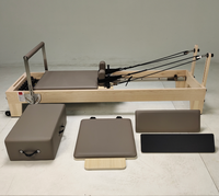 Reformer de Pilates en bois d'érable blanc de haute qualité, marque VOG, modèle VOG-PL001, portable, écologique, multifonctionnel, pour studio commercial