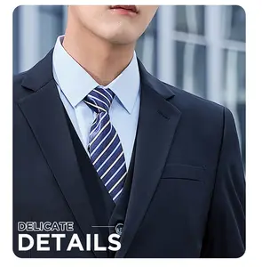 Spring New Blue Business Colleagues Couple Lovers Men And Women Suit Office Ladies Uniform Elegant Work Clothes