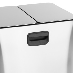 2 ngăn 30L thép không gỉ Thùng rác bin Thùng rác có thể Thùng rác tái chế bin với Lager đạp mềm đóng nắp - Product Image 3