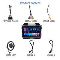 Autoradio Android 13 2 Din 9 pouces, navigation GPS, autoradio stéréo, lecteur DVD de voiture, Wifi pour KIA Sportage 2010-2016