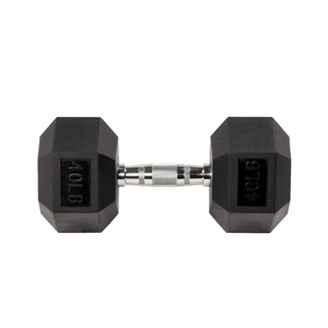 Trọng Lượng Nâng Quả Tạ Đặt Man Fitness Đen Cao Su Hex Quả Tạ Bộ - Product Image 6