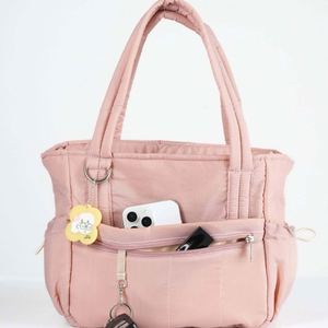 Sac fourre-tout quotidien en nylon froissé imperméable avec logo personnalisé, design sur mesure, plusieurs poches - Product Image 1