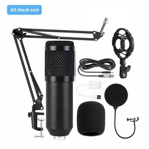 英語BM-800ダイナミックLavalierマイク + XLRサウンドカードクロスボーダーストリーマーカラオケコンピュータレコーディングスタンドライブ - Product Image 2