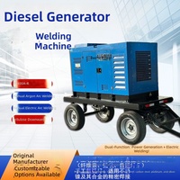 Générateur-soudeuse intégré Kubota TO400A-JR, alimenté au diesel, pour travaux de construction en extérieur, puissance nominale 500A 400V