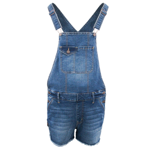 Girls <strong>Short</strong> Jeans Bib Overalls Casual Wear Summer <strong>Short</strong> Denim <strong>Dungarees</strong> for <strong>Ladies</strong> High Quality Denim Jumpsuit for Womens - Product Image 3