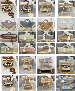 Cesta Moisés Moderna Hecha a Mano <span class=keywords><strong>para</strong></span> Dormitorio, Cuna, Regalo <span class=keywords><strong>para</strong></span> Baby Shower, Set de Cambio de Pañales - Product Image 6