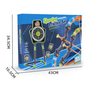 Cible de tir <span class=keywords><strong>à</strong></span> l'arc pour garçons, jouet en plastique avec lumières LED clignotantes, ensemble d'entraînement arc et flèches - Product Image 4