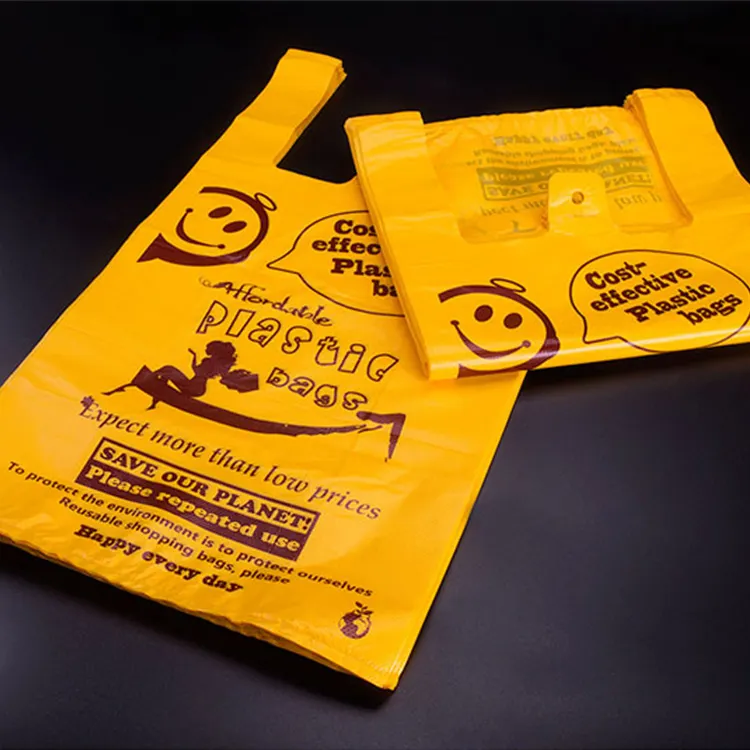 Оптовая продажа, пластиковые сумки для футболок с принтом, легко открываемая система, сумка для покупок