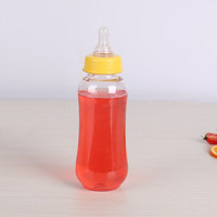 Bouteilles de lait pour adultes et bébés en plastique PET de haute qualité sans BPA de 280 ml et 400 ml avec tétine à vendre