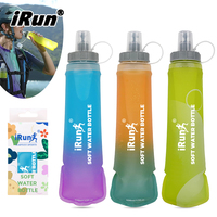 IRun Sport pliable doux hydratation bouteille d'eau en cours d'exécution verres flacon souple bouteille d'eau personnalisé Camping pliant bouteille d'eau