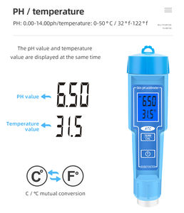 Probador Digital de Piel, Calibración Automática, Pantalla Retroiluminada, Sonda BNC Tipo Pluma, Medidor de <span class=keywords><strong>PH</strong></span>, Sonda Reemplazable, OEM, 1 Unidad - Product Image 3
